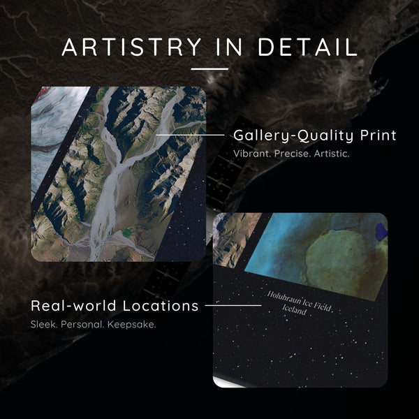 Personalised Geo-Letters Canvas Your Name Written by the World