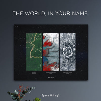 Personalised Geo-Letters Canvas