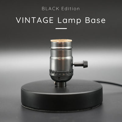 Vintage Lamp Base (BLACK Edition) (New Twist Switch)