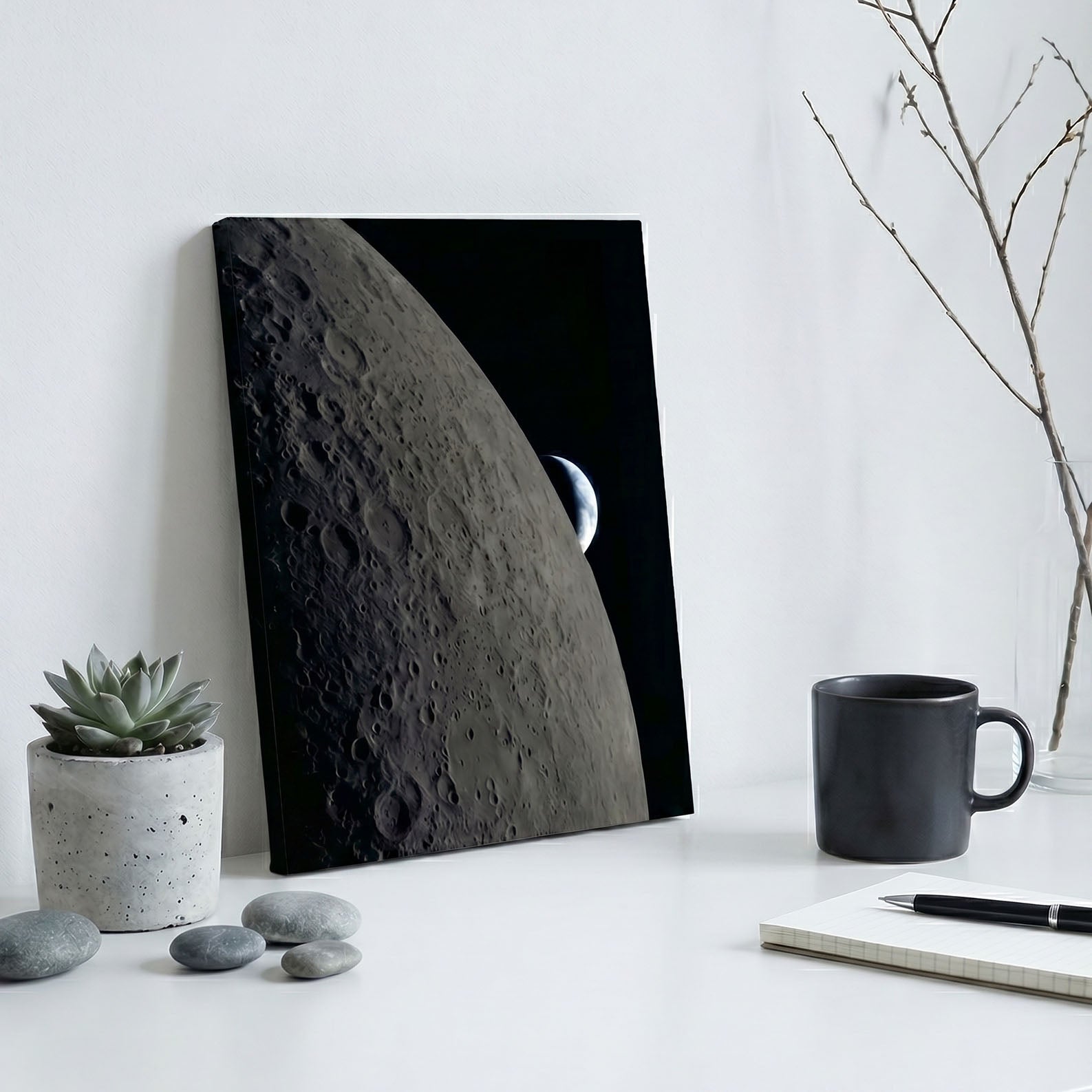 Lunar Surface Canvas · Artemis II Mission Edition