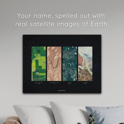 Personalised Geo-Letters Canvas